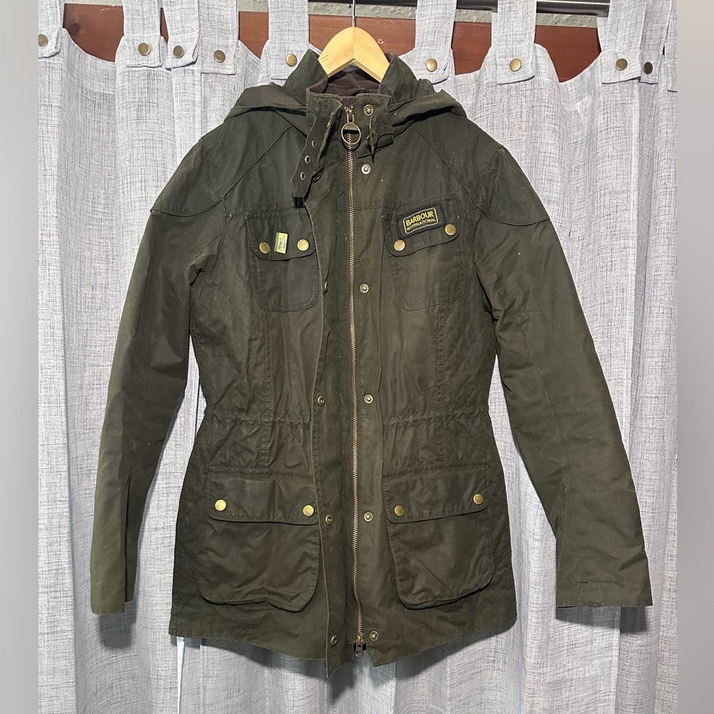 Barbour Woman’s Dark Green Waxed Jacket